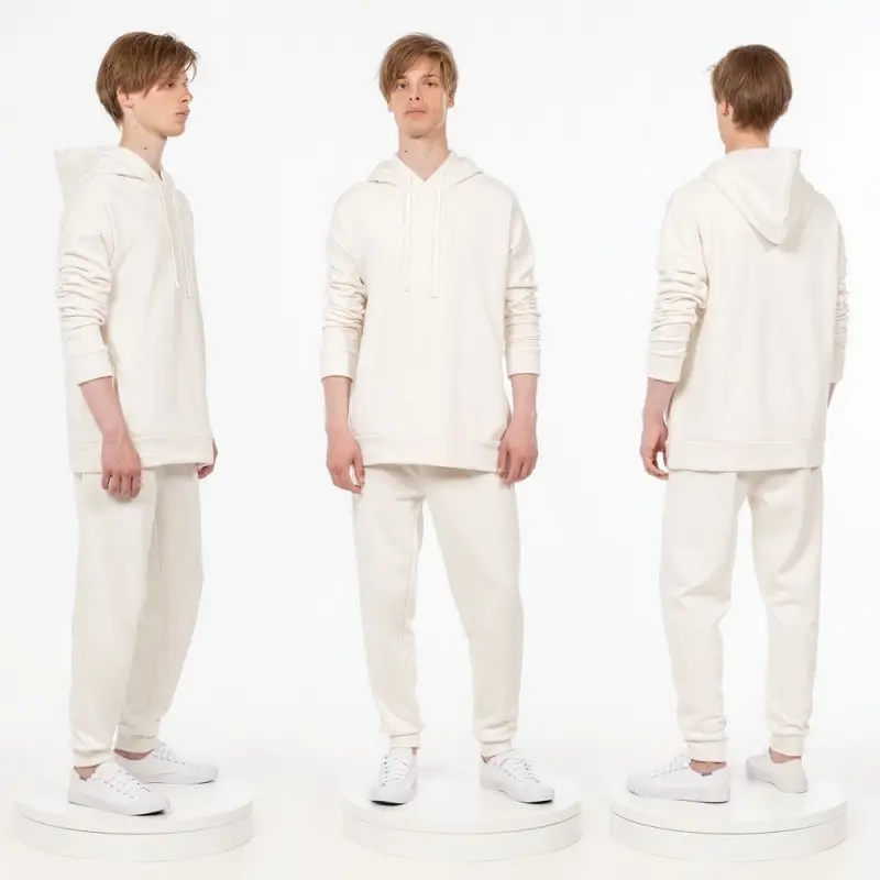 Худи унисекс H2, молочно-белое, размер XS/S