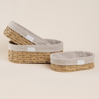 Корзины для хранения ручной работы SL Home, 3 шт: 26&times;16&times;7 см, 28&times;20&times;10 см, 34&times;24&times;11 см