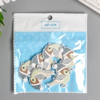 Декор для творчества дерево, войлок "Воробушек в шапочке" набор 6 шт 4,2х4,2 см Декор для творчества дерево, войлок "Воробушек в шапочке" набор 6 шт 4,2х4,2 см