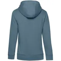 Толстовка с капюшоном женская Queen, серо-синяя, размер XS Толстовка с капюшоном женская Queen, серо-синяя, размер XS