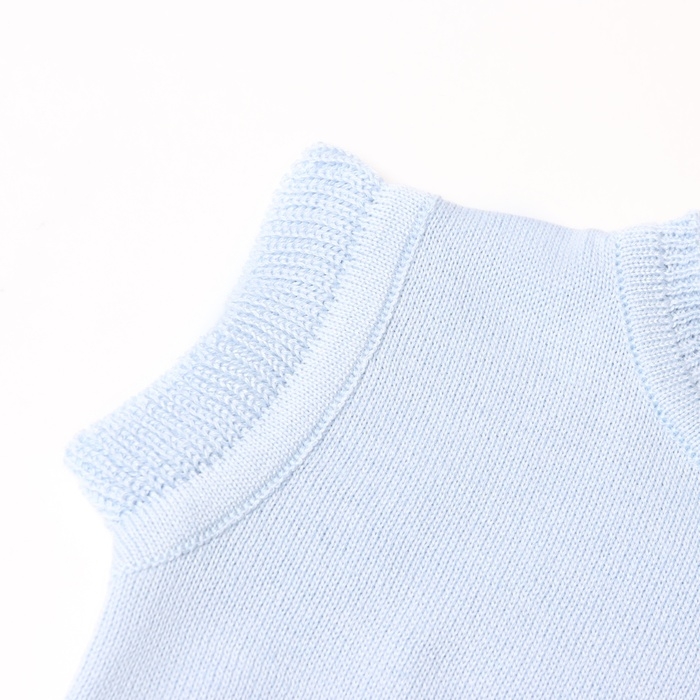 Комбинезон детский вязаный MINAKU, рост 56-62, цвет голубой