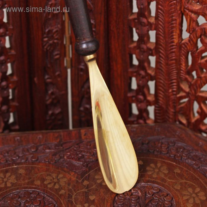 Ложка для обуви Ложка для обуви "Штурвал" латунь 37х7,5х2,5 см