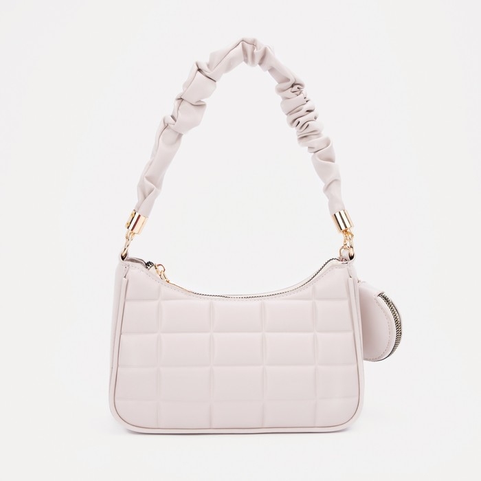 Сумка-багет, отдел на молнии, цвет белый Сумка-багет, отдел на молнии, цвет белый