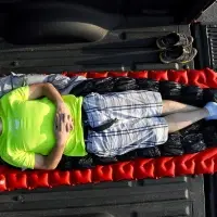 Надувной коврик Insulated Static V Luxe, красный