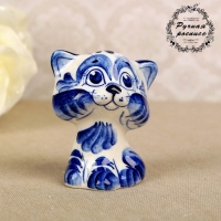 Сувенир &laquo;Кот Гав&raquo;, 6 см, гжель