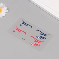 Наклейка пластик на лицо "Стрелки. Звёзды" 13х13,5 см Наклейка пластик на лицо "Стрелки. Звёзды" 13х13,5 см