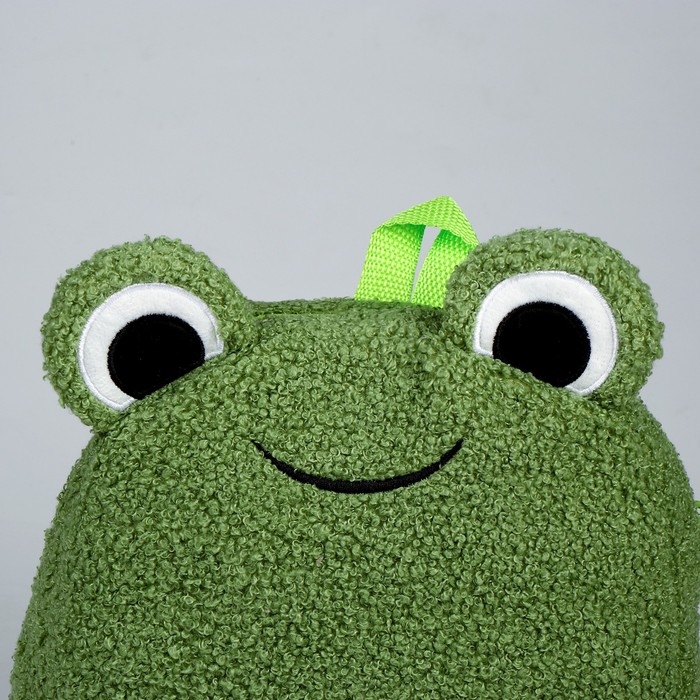 Рюкзак детский для девочки &laquo;Лягушка&raquo;, плюшевый