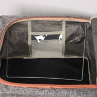 Кофр для хранения вещей Доляна &laquo;Моне&raquo;, 39&times;29&times;20 см, цвет серый