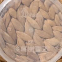 Набор контейнеров пищевых круглых Доляна, 3 шт: 150 мл, 300 мл, 500 мл, прозрачные, крышка фиолетовая