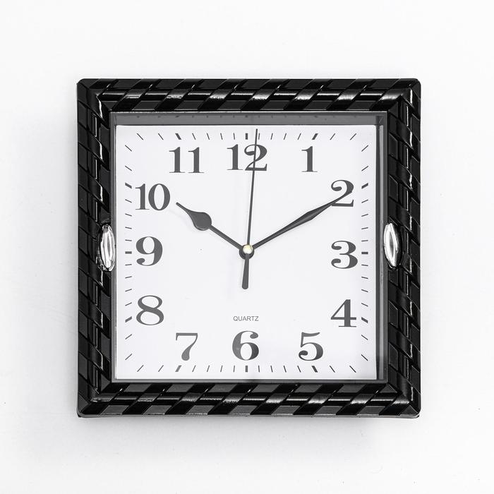 Часы настенные интерьерные Часы настенные интерьерные "Плетёнка", 22 х 22 см, дискретный ход