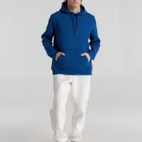 Толстовка с капюшоном унисекс King, ярко-синяя, размер XS