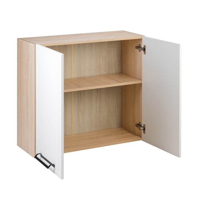 Шкаф навесной Квадро 600х310х720, Дуб сонома/Нубук Милк