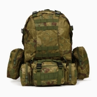 Рюкзак тактический "Storm tactic" мужской, стропы MOLLE, подсумки, 50 л, камуфляж мох Рюкзак тактический "Storm tactic" мужской, стропы MOLLE, подсумки, 50 л, камуфляж мох