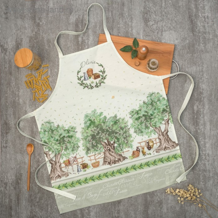 Фартук &laquo;Этель: Olivia&raquo; 70х60 см, 100% хлопок, саржа 190 гр/м&sup2;