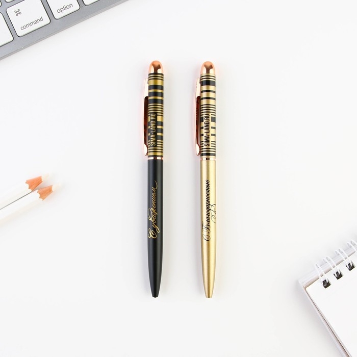 Подарочный набор &laquo;The BEST TEACHER&raquo;: ежедневник А5, 80 листов и 2 шт ручки (шариковые, 1 мм, синяя,красная паста)