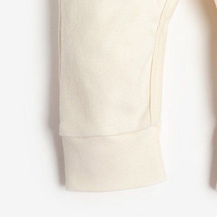 Комбинезон Крошка Я "Merry Xmas", рост 68-74 см, цвет бежевый