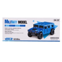 Джип радиоуправляемый «Хамер», свет, работает от батареек, 1:18, цвет синий Джип радиоуправляемый «Хамер», свет, работает от батареек, 1:18, цвет синий