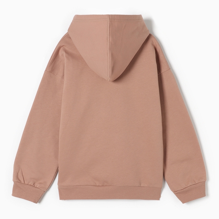 Толстовка для девочек НАЧЕС, цвет бежевый, рост 140