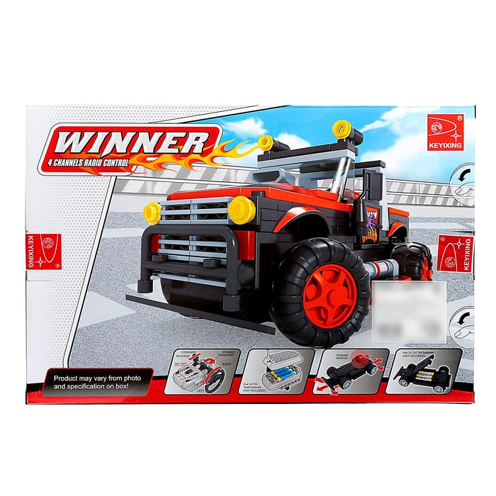 Конструктор на радиоуправлении &laquo;Джип&raquo;, 239 деталей