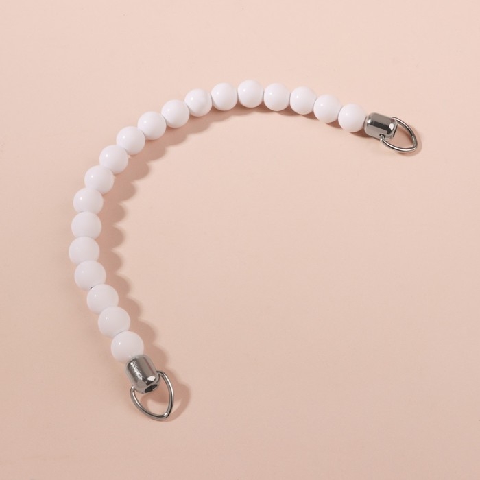 Ручка для сумки, 34 &times; 1,5 см, цвет белый