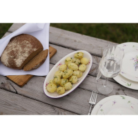 Блюдо Доляна &laquo;Лаванда&raquo;, 28&times;14,5&times;3,5 см, цвет белый