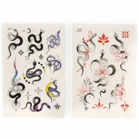 Новый год! Переводные тату &laquo;Змея&raquo;, минимализм