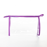 Набор косметичек 2 в 1 на молниях, цвет сиреневый