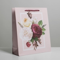 Пакет подарочный ламинированный, упаковка, Love, ML 21 х 25 х 8 см