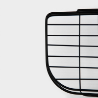 Полка угловая Доляна, 2 крючка, 26&times;26&times;10 см, цвет чёрный