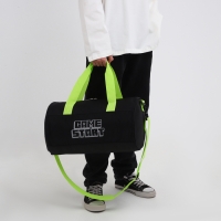 Сумка спортивная Game start, 40х24х21, отделение на молнии, длинный ремень, черный цвет Сумка спортивная Game start, 40х24х21, отделение на молнии, длинный ремень, черный цвет