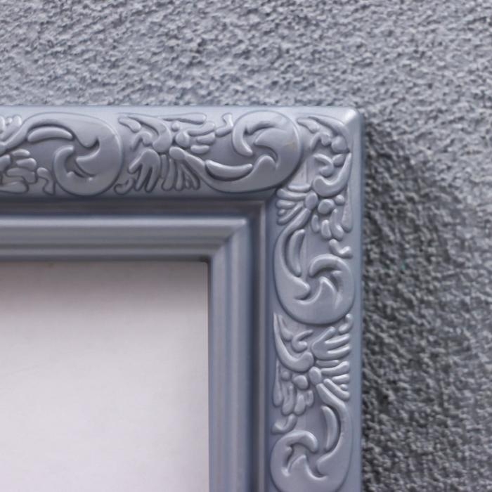 Фоторамка пластик L-2 21х30 см серебр. мет. (пластиковый экран)