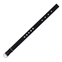 Ошейник клепаный, 48,5 х 3 см, ОШ 31-40 см, полиэстер, чёрный Ошейник клепаный, 48,5 х 3 см, ОШ 31-40 см, полиэстер, чёрный