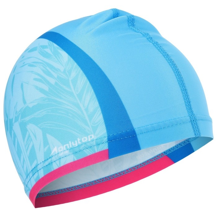 Шапочка для плавания детская ONLYTOP &laquo;Тропики&raquo;, тканевая, обхват 46-52 см