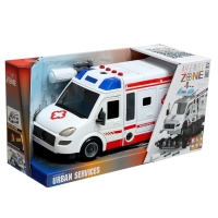 Конструктор винтовой &laquo;Скорая помощь&raquo;, свет, звук, инерция, 50 деталей