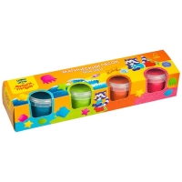 Песок для лепки &laquo;Приключения Енота&raquo;, 4 цвета, 560 г, формочка