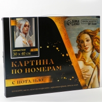 Картина по номерам с подрамником и поталью &laquo;Неизвестная&raquo;, 30 х 40 см