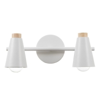 Спот "Конус" 2х40Вт Е27 белый 30х12х16 см Спот "Конус" 2х40Вт Е27 белый 30х12х16 см