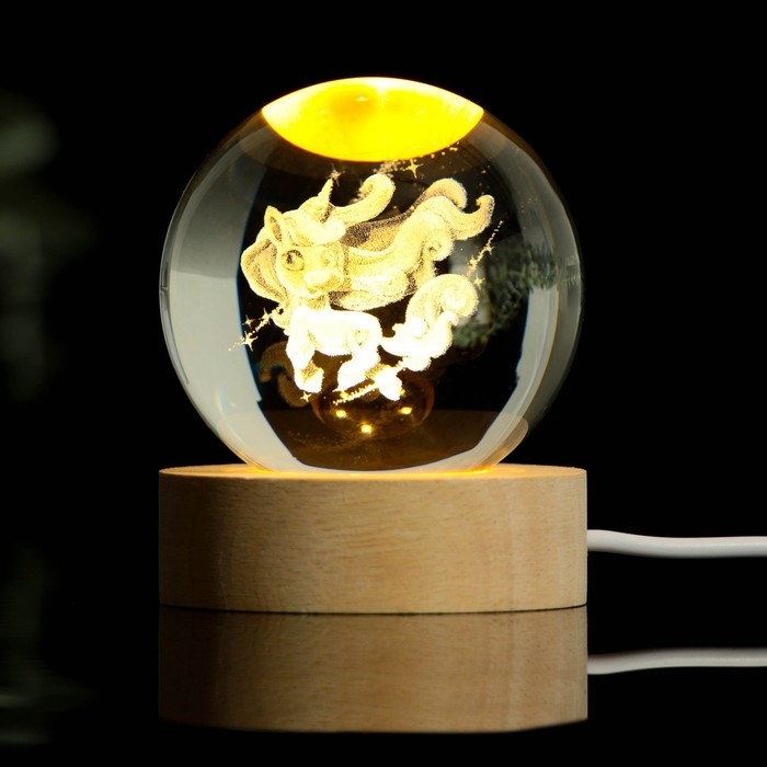 Светильник новогодний &laquo;Новый год: Единорог&raquo;, диам. 6 см