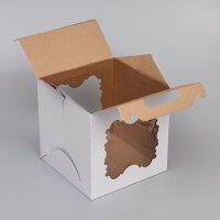 Кондитерская упаковка,2 окна, 30 х 30 х 30 см Кондитерская упаковка,2 окна, 30 х 30 х 30 см