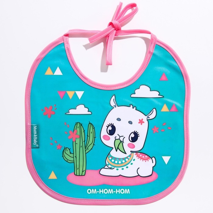 Нагрудник для кормления &laquo;ТРЕНД. Лапочки&raquo; непромокаемый на завязках, МИКС