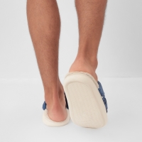 Тапочки мужские, размер 44-45, цвет синий