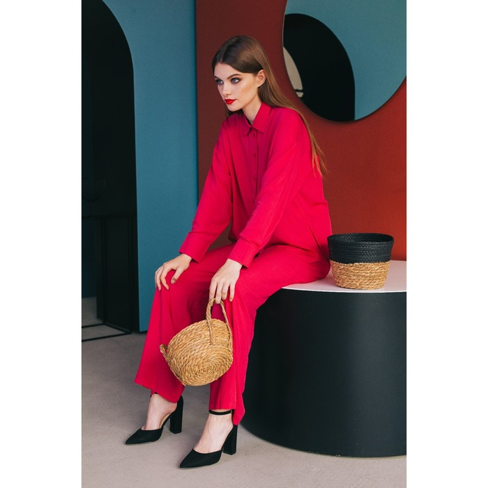 Корзина для хранения плетёная ручной работы LaDо́m &laquo;Рика&raquo;, плетёная, 21&times;21&times;15 см, цвет чёрный