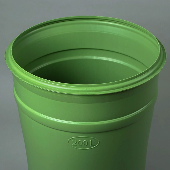 Бочка-бак пищевая &laquo;Помощник&raquo;, 200 л, горловина 59 см, с крышкой, МИКС