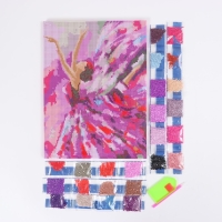 Алмазная мозаика на подрамнике 30x40 с полным заполнением &laquo;Балерина&raquo;