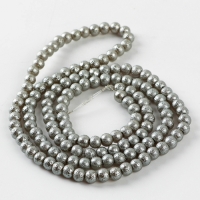 Бусины из стекла, набор 140 шт., диаметр 1 шт. — 6 мм, цвет серебряный Бусины из стекла, набор 140 шт., диаметр 1 шт. — 6 мм, цвет серебряный