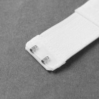 Застёжка-удлинитель для бюстгальтера, 3 ряда 2 крючка, 3,2 &times; 10,5 см, 3 шт, цвет белый/бежевый/чёрный