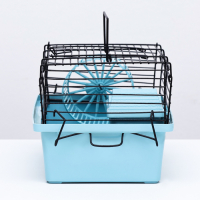 Клетка-мини для грызунов "Пижон" №1, укомплектованная, 27 х 15 х 13 см, бирюзовая Клетка-мини для грызунов "Пижон" №1, укомплектованная, 27 х 15 х 13 см, бирюзовая