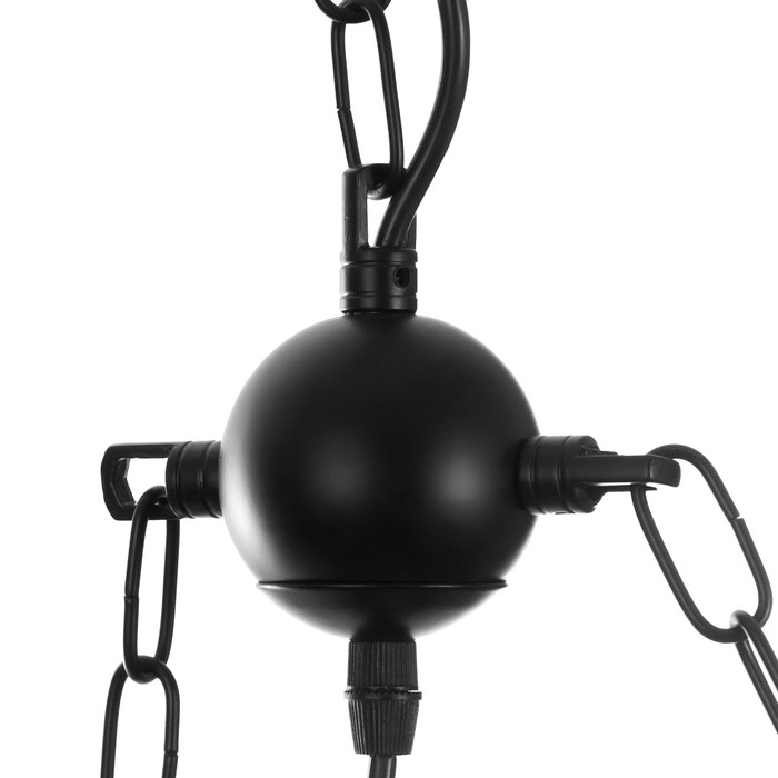 Люстра "Аксель" 8хЕ27 40Вт черный 100х100 см