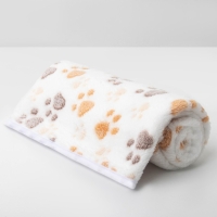 Плед для животных "С любовью", 104 х 72 см, белый Плед для животных "С любовью", 104 х 72 см, белый