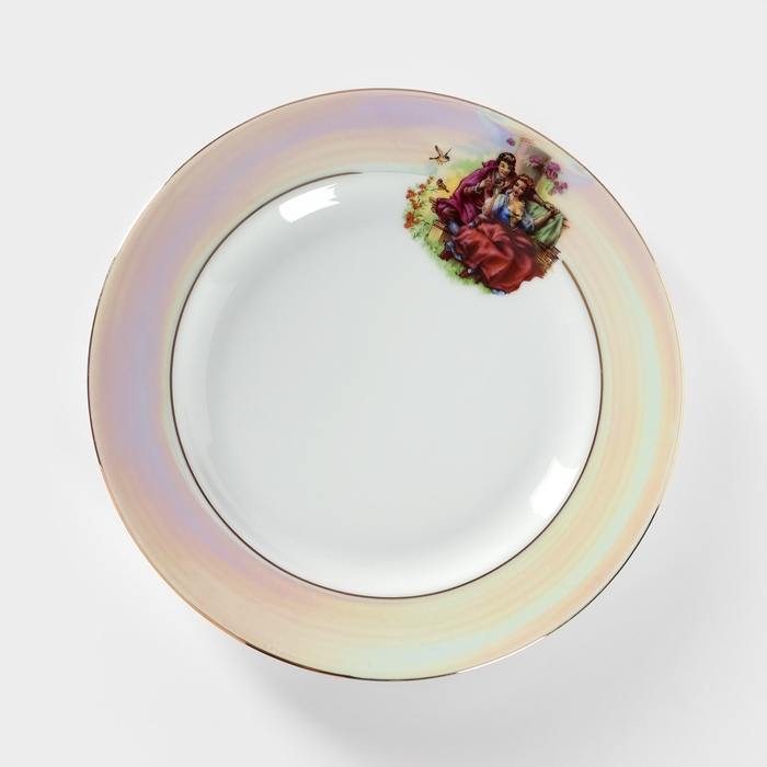 Тарелка фарфоровая &laquo;Мадонна&raquo;, d=24 см, белая